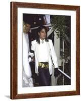 Michael Jackson Attending the Academy Awards-David Mcgough-Framed Premium Photographic Print