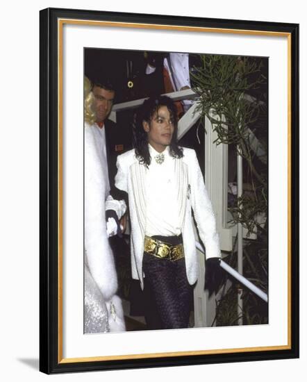 Michael Jackson Attending the Academy Awards-David Mcgough-Framed Premium Photographic Print