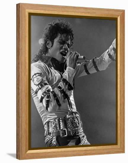 Michael Jackson Performing-null-Framed Premier Image Canvas