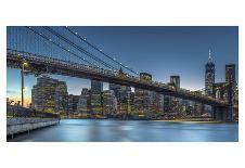 New York - Blue Hour over Manhattan-Michael Jurek-Art Print