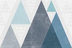 Mod Triangles I Blue-Michael Mullan-Art Print