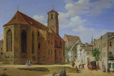 The Church Square in Wasserburg Am Inn, 1838-Michael Neher-Framed Giclee Print
