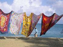 Batiks on Line on the Beach, Turtle Beach, Tobago, West Indies, Caribbean, Central America-Michael Newton-Photographic Print