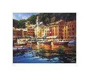 Portofino Waterfront-Michael O'Toole-Art Print