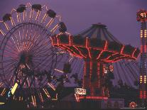 The Popular Midway Section of the New York State Fair-Michael Okoniewski-Premier Image Canvas