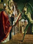 The Devil Presenting St Augustin with the Book of Vices, C1455-1498-Michael Pacher-Framed Giclee Print