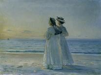The Beach at Skagen-Michael Ancher-Stretched Canvas