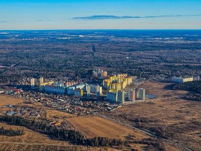 Aerial of the satellitte cities of Moscow, Russia Premium Photographic ...