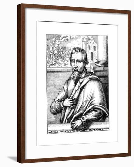 Michael Servetus, Spanish Theologian and Phycisian, (1511-155) 1727-null-Framed Giclee Print