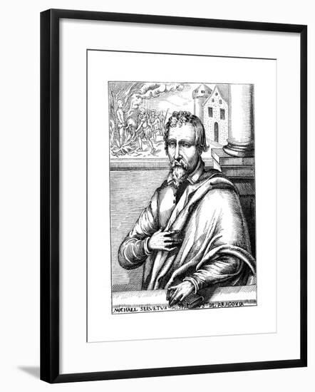 Michael Servetus, Spanish Theologian and Phycisian, (1511-155) 1727-null-Framed Giclee Print