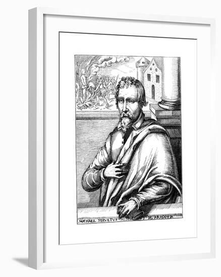 Michael Servetus, Spanish Theologian and Phycisian, (1511-155) 1727-null-Framed Giclee Print