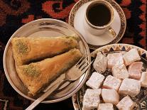 Typical Turkish Desserts - Baklava, Loukoumi (Turkish Delight), and Turkish Coffee, Turkey, Eurasia-Michael Short-Photographic Print