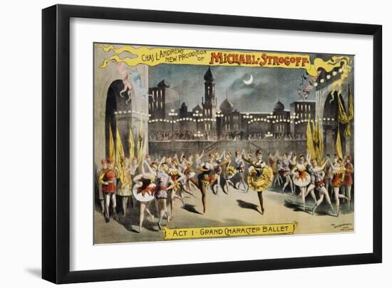 Michael Strogoff Ballet Production Poster-null-Framed Giclee Print
