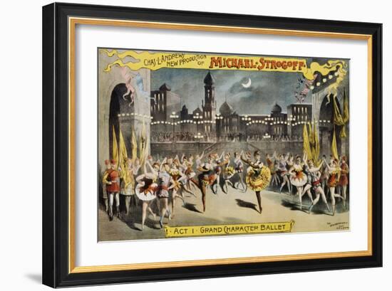 Michael Strogoff Ballet Production Poster-null-Framed Giclee Print