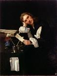 A Woman Sewing-Michael Sweerts-Giclee Print