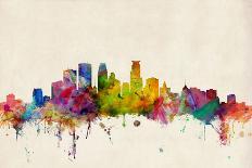 San Antonio Texas Skyline-Michael Tompsett-Framed Art Print