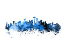 Seattle Washington Skyline-Michael Tompsett-Art Print