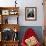 Michael V. Di Salle Puffing His Cigar while at His Desk-Hank Walker-Framed Photographic Print displayed on a wall