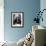 Michael V. Di Salle Puffing His Cigar while at His Desk-Hank Walker-Framed Photographic Print displayed on a wall