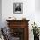 Michael V. Di Salle Puffing His Cigar while at His Desk-Hank Walker-Framed Photographic Print displayed on a wall