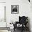 Michael V. Di Salle Puffing His Cigar while at His Desk-Hank Walker-Framed Photographic Print displayed on a wall