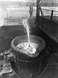 Pouring Molten Metal from a Cupola into Moulds, Steel Bath Production, Hull, Humberside, 1965-Michael Walters-Photographic Print