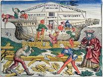 The Building of Noahs Ark, from the Nuremberg Chronicle, 1493-Michael Wolgemut-Giclee Print