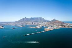 Aerial View of Cape Town and Table Mountain, South Africa-michaeljung-Photographic Print
