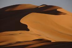 Sand dunes at sunset in the Sahara Desert, Libya, North Africa, Africa-Michal Szafarczyk-Framed Premier Image Canvas