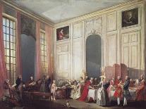 Tea at the Temple in the Salon of Four Mirrors in Prince Conti's Home-Michel Barthélémy Ollivier-Giclee Print