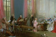 The Young Mozart at the Clavichord, Detail from Le the a L'Anglaise-Michel Barthélémy Ollivier-Giclee Print