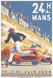 1959 Grand Prix - 24 hours of Le Mans France - Endurance Racing-Michel Beligond-Laminated Art Print