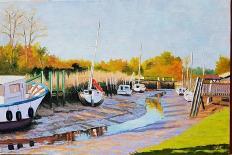 Boats at low tide-Michel Bultet-Giclee Print