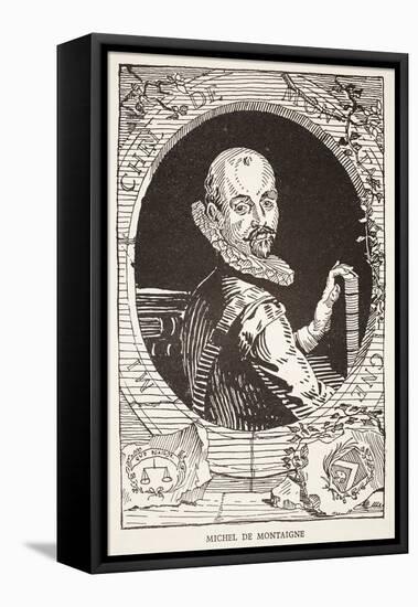 Michel De Montaigne (Litho)-French-Framed Premier Image Canvas