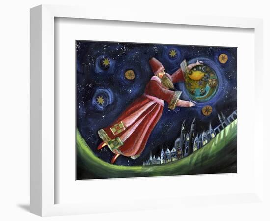 Michel De Nostradamus, Astrologer. Illustration by Patrizia La Porta.-Patrizia La Porta-Framed Giclee Print