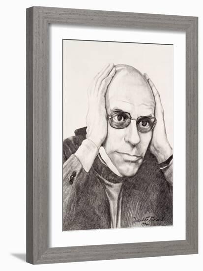 Michel Foucault, 1994-Dinah Roe Kendall-Framed Giclee Print