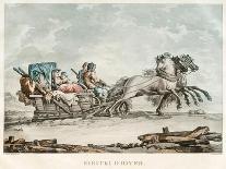 Sledge Driving, 1830-1840S-Michel François Damam-Demartrait-Framed Giclee Print