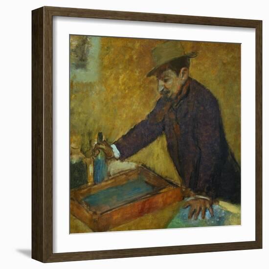 Michel Manzi (1849-1915), Art-Editor, a Friend of the Painter-Edgar Degas-Framed Giclee Print