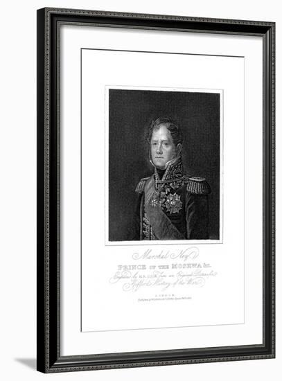 Michel Ney, French Soldier of the Napoleonic Wars, 1817-null-Framed Giclee Print