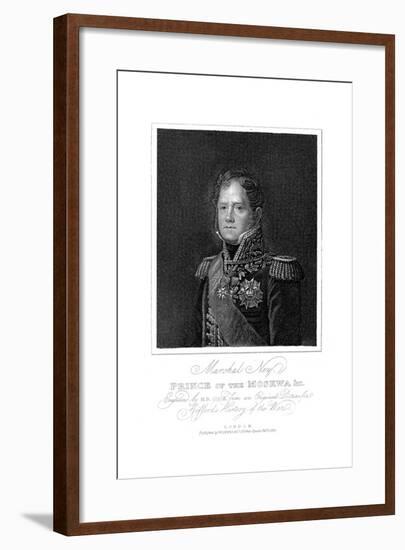 Michel Ney, French Soldier of the Napoleonic Wars, 1817-null-Framed Giclee Print