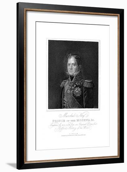 Michel Ney, French Soldier of the Napoleonic Wars, 1817-null-Framed Giclee Print