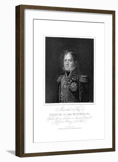 Michel Ney, French Soldier of the Napoleonic Wars, 1817-null-Framed Giclee Print