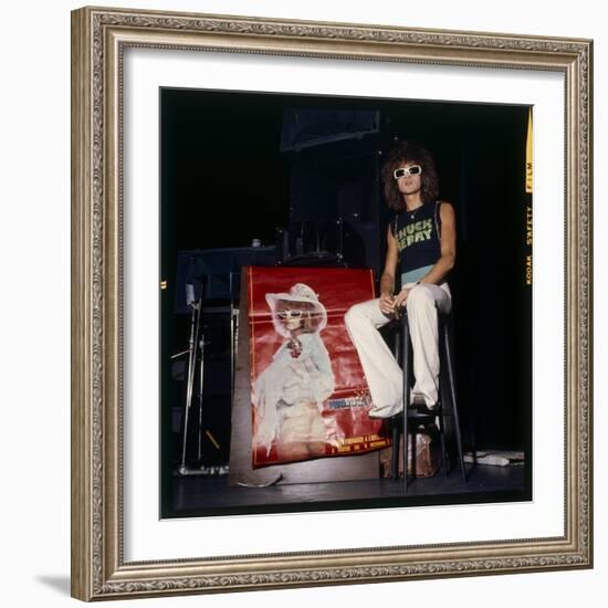 Michel Polnareff at the Olympia, Paris, 27 March 1973-Marcel Begoin-Framed Photographic Print