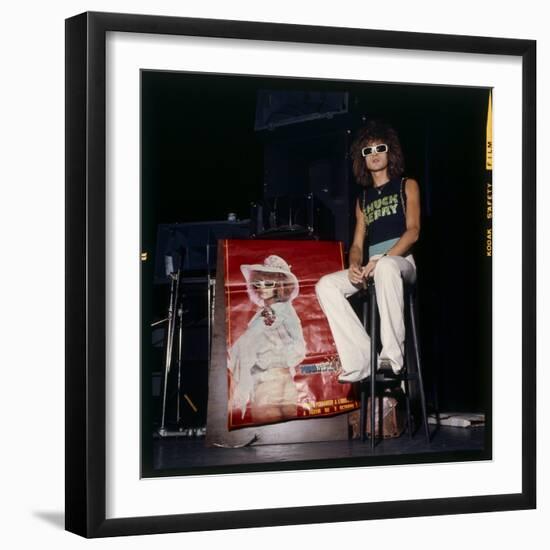 Michel Polnareff at the Olympia, Paris, 27 March 1973-Marcel Begoin-Framed Photographic Print