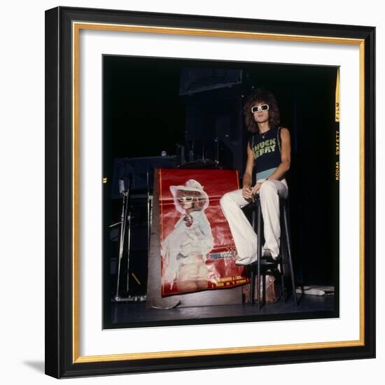 Michel Polnareff at the Olympia, Paris, 27 March 1973-Marcel Begoin-Framed Photographic Print