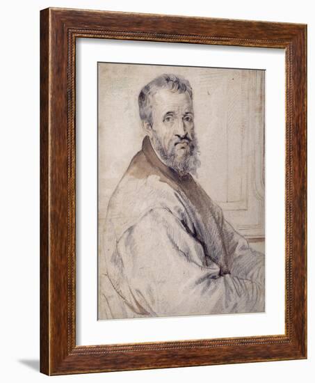 Michelangelo, Believed to Be after Bugiardini or Federico Zuccaro-Sir Anthony Van Dyck-Framed Giclee Print