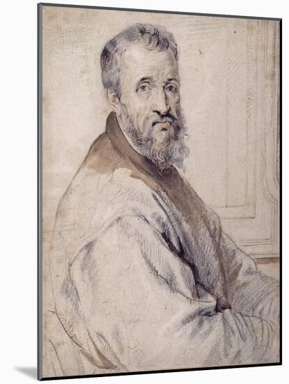 Michelangelo, Believed to Be after Bugiardini or Federico Zuccaro-Sir Anthony Van Dyck-Mounted Giclee Print