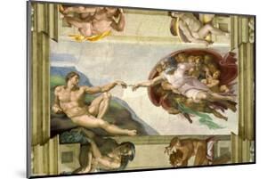 Beautiful Michelangelo Buonarroti Wood Mount Artwork For