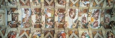 Sistine Chapel Ceiling and Lunettes, 1508-12-Michelangelo Buonarroti-Giclee Print