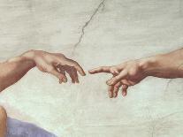 Creation of Adam, c.1510-Michelangelo Buonarroti-Framed Textured Art